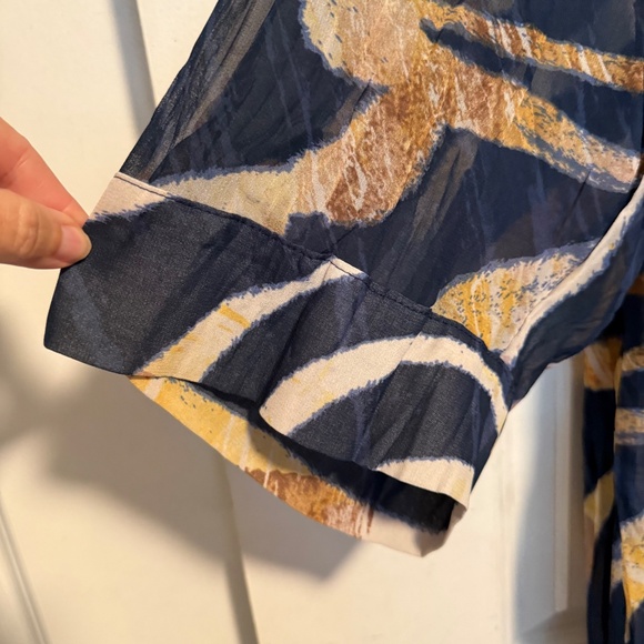 NWT Selection by Ulla Popken Sheer Print Tunic Blouse Plus Size 36/38 - Picture 7 of 14